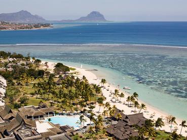 Vue aérienne du Sofitel Mauritius L'Impérial Resort